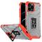 Crystal Ring Coque Kickstand résistante Rugged Cover pour iPhone 13 Pro rouge