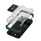 Crystal Ring Coque Kickstand résistante Rugged Cover pour iPhone 12 mini vert