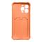 Coque pour iPhone 11 Pro Card Wallet Silicone Air Bag Armor Coque Orange