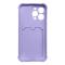 Coque pour iPhone 12 Pro Card Wallet Silicone Air Bag Armor Coque Violet