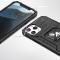 Ring Armor étui pour iPhone 14 Pro Max couverture blindée support magnétique anneau argent