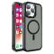 Coque pour iPhone 14 magnétique blindée MagSafe Color Matte - noir