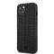 Mercedes-Benz pour iPhone 13 Mini - Real Leather  Meshed - Noir