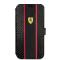 Ferrari Etui pour iPhone 13 - Book type housse - Smooth Tire Stripe - Noir