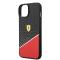 Ferrari coque arrière rigide pour iPhone 14 - Carbon - Stripe - Rouge
