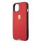 Ferrari Coque arrière rigide pour iPhone 14 Plus - Italian Flag Line - Rouge