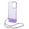Guess coque arrière rigide pour iPhone 14 Pro - Translucide - avec sangle - Violet