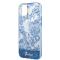 Guess coque arrière rigide pour iPhone 14 - Collection Porcelaine - Bleu