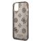 Guess Coque arrière rigide pour iPhone 14 Plus - Peony Glitter - Noir