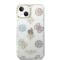 Guess Coque arrière rigide pour iPhone 14 - Peony Glitter - Blanc