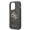 Guess coque arrière rigide pour iPhone 14 Pro - Collection 4G - Big Metal Logo - Gris