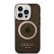Guess coque arrière rigide pour iPhone 14 Pro - Gold Buttons & Camera - Magsafe Compatible - Translucide - Noir