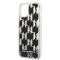 Karl Lagerfeld Coque arrière TPU pour pour iPhone 14 - Liquid Glitter -Monogram - Noir