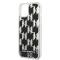 Karl Lagerfeld Coque arrière TPU pour pour iPhone 14 Plus - Liquid Glitter - Monogram - Noir
