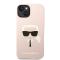 Karl Lagerfeld pour iPhone 14 - Karl's Head - Magsafe Compatible - Rose