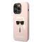 Karl Lagerfeld pour iPhone 14 Pro - Karl's Head - Magsafe Compatible - Rose