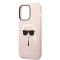 Karl Lagerfeld pour iPhone 14 Pro - Karl's Head - Magsafe Compatible - Rose