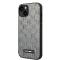 Karl Lagerfeld pour iPhone 14 - Saffiano Leather - Metal Logo - Gris