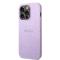 Guess coque arrière rigide pour iPhone 14 Pro Max - Saffiano - Violet