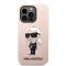 Karl Lagerfeld pour iPhone 14 Pro - Ikonik NFT Karl - Magsafe Compatible - Rose
