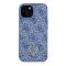 Guess Coque arrière pour iPhone 15 - Collection 4G Triangle - Strass - Bleu