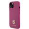Guess Coque arrière pour iPhone 15 - Collection 4G Metal Logo - Strass - Rose