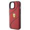 Ferrari Coque arrière TPU pour iPhone 15 - Twist - Rouge