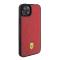 Ferrari Coque arrière pour iPhone 15 - Magsafe - Carbon - Rouge