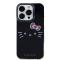 Hello Kitty Coque arrière pour iPhone 14 Pro Max - Kitty Face - Noir