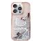 Hello Kitty Coque arrière pour iPhone 15 Pro - Liquid Glitter - Kitty Head Charms - Rose