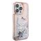 Hello Kitty Coque arrière pour iPhone 15 Pro - Liquid Glitter - Kitty Head Charms - Rose