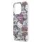 Hello Kitty Coque arrière pour iPhone 15 Pro - Graffiti Tags - Blanc