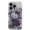 Hello Kitty Coque arrière pour iPhone 14 Pro Max - Graffiti Kitty on bricks - Blanc