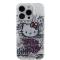 Hello Kitty Coque arrière pour iPhone 15 Pro - Graffiti Kitty on bricks - Blanc