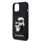 Karl Lagerfeld Coque arrière pour iPhone 15 Plus - 3D Rubber - NFT K&C - Noir