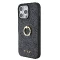 Guess Coque arrière pour iPhone 15 Pro Max - 4G - Avec porte-bague - Gris