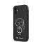 Karl Lagerfeld Coque arrière pour Apple iPhone 12 Mini - blanc Embossed
