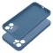 Coque Mag Cover en silicone compatible avec MagSafe pour iPhone 12 PRO MAX bleu
