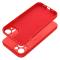 Coque Mag Cover en silicone compatible avec MagSafe pour iPhone 14 rouge