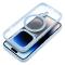 Coque Mate Mag Cover compatible avec MagSafe pour iPhone 15 PRO MAX bleu