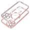 Coque couverture Electro Mag compatible avec MagSafe pour iPhone 15 PRO MAX or rose