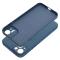 Coque en silicone Mag Cover compatible avec MagSafe pour iPhone 15 PLUS bleu