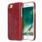 Pierre Cardin Coque cuir véritable pour Apple iPhone 7/8 - Rouge  