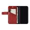 Pierre Cardin Etui pour iPhone 13 Mini   - Porte-cartes pour 3 cartes - Fermeture magnétique - Rouge