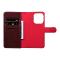 UNIQ Accessory Coque pour iPhone 13 Pro - Rouge Porte-cartes type livre et couverture arrière - fermeture magnétique