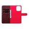 UNIQ Accessory Coque pour iPhone 13 Pro Max - 2 in 1 Porte-cartes type livre et couverture arrière - Rouge