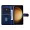 UNIQ Accessory Étui pour Samsung Galaxy S23 - Porte-cartes pour 3 cartes - Fermeture magnétique -Bleu
