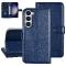 UNIQ Accessory Étui pour Samsung Galaxy S23 Plus - Porte-cartes pour 3 cartes - Fermeture magnétique -Bleu
