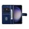 UNIQ Accessory Étui pour Samsung Galaxy S23 Plus - Porte-cartes pour 3 cartes - Fermeture magnétique -Bleu