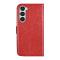 UNIQ Accessory Étui pour Samsung Galaxy S23 Plus - Porte-cartes pour 3 cartes - Fermeture magnétique -Rouge